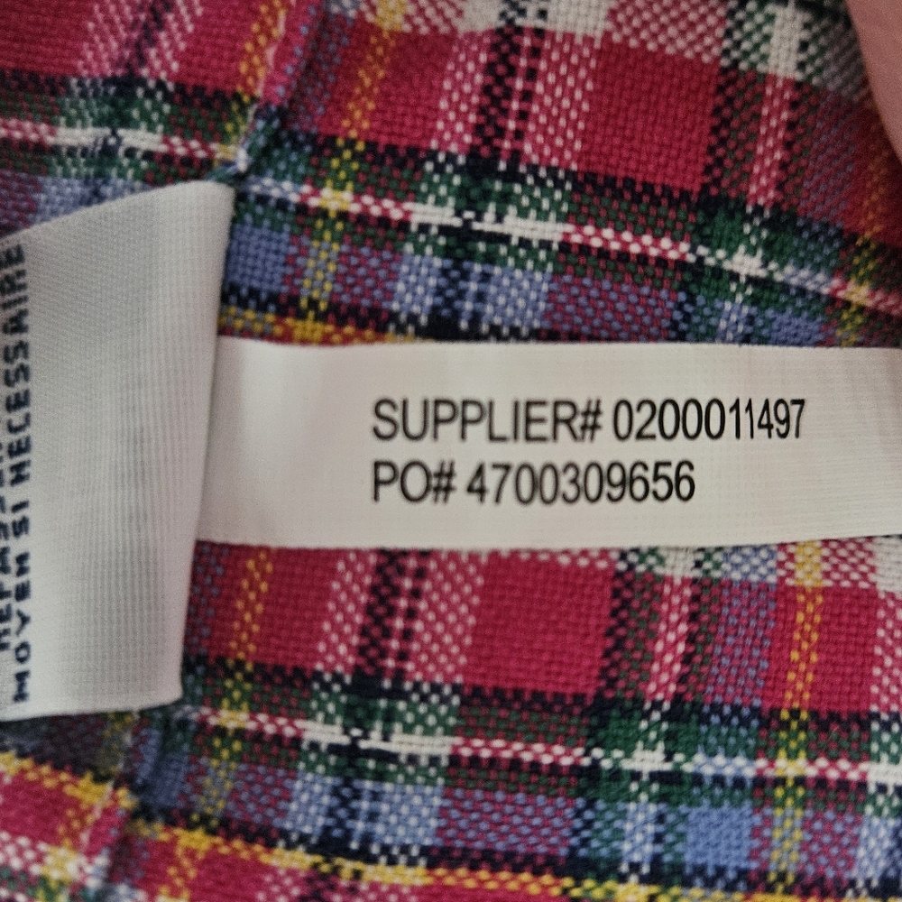 POLO RALPH LAUREN 100% Cotton Pink Plaid Long Sleeve Button Down | SZ L - Picture 9 of 9